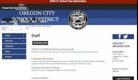 
							         Staff | Oregon City School District								  
							    