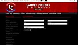 
							         Staff Page - Laurel County Schools								  
							    