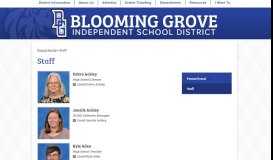 
							         Staff – Parent Portal – Blooming Grove ISD								  
							    