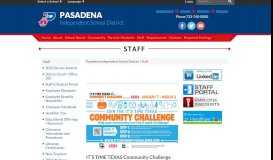 
							         Staff - Pasadena Independent School District - Pasadena ISD								  
							    