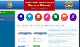 
							         Staff Portal - Annamalai University								  
							    