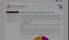 
							         Staff Portal - Better care together								  
							    