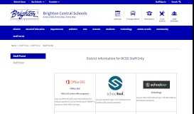 
							         Staff Portal - Brighton Central School District								  
							    