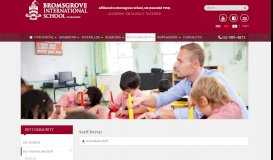 
							         Staff Portal - Bromsgrove International School Thailand								  
							    