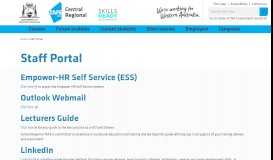 
							         Staff Portal | Central Regional TAFE								  
							    