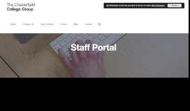 
							         Staff Portal - Chesterfield College								  
							    