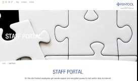 
							         Staff Portal - Feintool								  
							    
