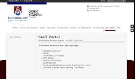 
							         Staff Portal - Forest Avenue Academic Magnet - Montgomery								  
							    