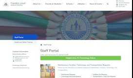 
							         Staff Portal – Franklin Local Schools								  
							    