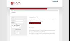 
							         Staff Portal - FUE log-in - Future University in Egypt								  
							    