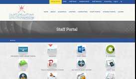 
							         Staff Portal - Higher College of Technology								  
							    