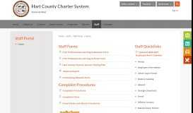 
							         Staff Portal / Home - Hart County Charter System								  
							    