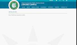 
							         Staff Portal - Hope Community Public Charter School - Lamond Campus								  
							    