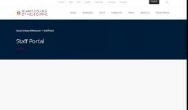 
							         Staff Portal - Islamic College of Melbourne								  
							    