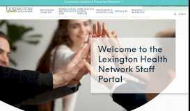 
							         Staff Portal - Lexington Health Network								  
							    