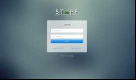 
							         STAFF Portal - login								  
							    