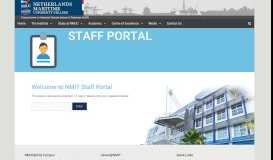 
							         Staff Portal Login – Netherlands Maritime Institute of Technology								  
							    