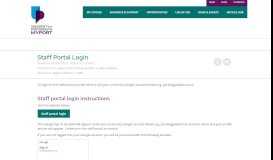 
							         Staff Portal Login - Portsmouth - MyPort								  
							    