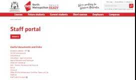 
							         Staff portal | North Metropolitan TAFE								  
							    