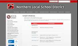 
							         Staff Portal - Northern Local School District								  
							    