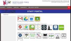 
							         Staff Portal - Northland Pines School District								  
							    