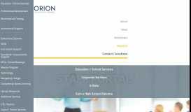
							         Staff Portal - Orion Education & Training								  
							    