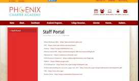 
							         Staff Portal - Phoenix Charter Academy								  
							    