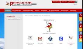 
							         Staff Portal / Quick Links to Common Sites - princetonschools.net								  
							    