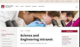 
							         Staff Portal - Science and Engineering Intranet								  
							    