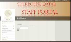 
							         Staff Portal - Sherborne Qatar								  
							    