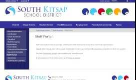 
							         Staff Portal - South Kitsap Schools								  
							    