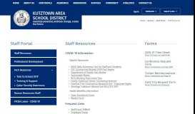 
							         Staff Portal / Staff Resources - Kutztown Area School District								  
							    