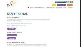 
							         Staff Portal - The Arc Baltimore								  
							    