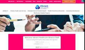 
							         Staff Portal | Vibrant Healthcare Alliance								  
							    