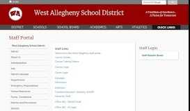 
							         Staff Portal - West Allegheny School District								  
							    