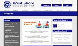 
							         Staff Portal - West Shore School District								  
							    