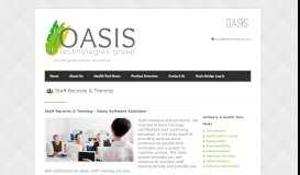 
							         Staff Records & Training - Oasis Technologies Group, LLC								  
							    