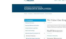 
							         Staff Resources - Barbara Ann Karmanos Cancer Institute								  
							    