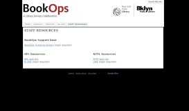 
							         STAFF RESOURCES - BookOps.org - Google Sites								  
							    