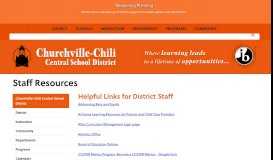 
							         Staff Resources - Churchville-Chili								  
							    