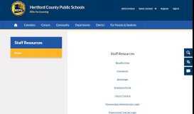 
							         Staff Resources / Home - Hertford County Public Schools								  
							    