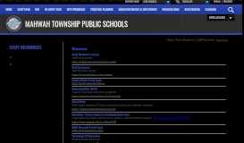 
							         Staff Resources - Mahwah Township Public Schools								  
							    