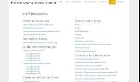 
							         Staff Resources | Morrow County School District								  
							    