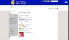 
							         Staff Resources - New Auburn School District								  
							    