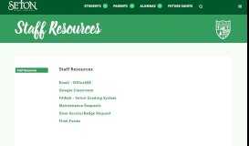 
							         Staff Resources | Seton								  
							    