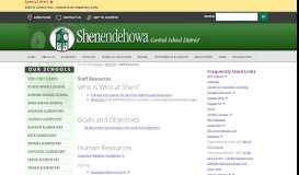 
							         Staff Resources | Shenendehowa Central Schools								  
							    