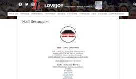
							         Staff Resources – Staff – Lovejoy Independent School District								  
							    