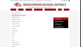
							         Staff Resources – Staff – Reeds Spring School District								  
							    