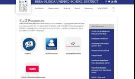 
							         Staff Resources – Staff Resources – Brea Olinda Unified School District								  
							    
