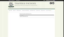 
							         Staff Resources - Thayer R-II School								  
							    